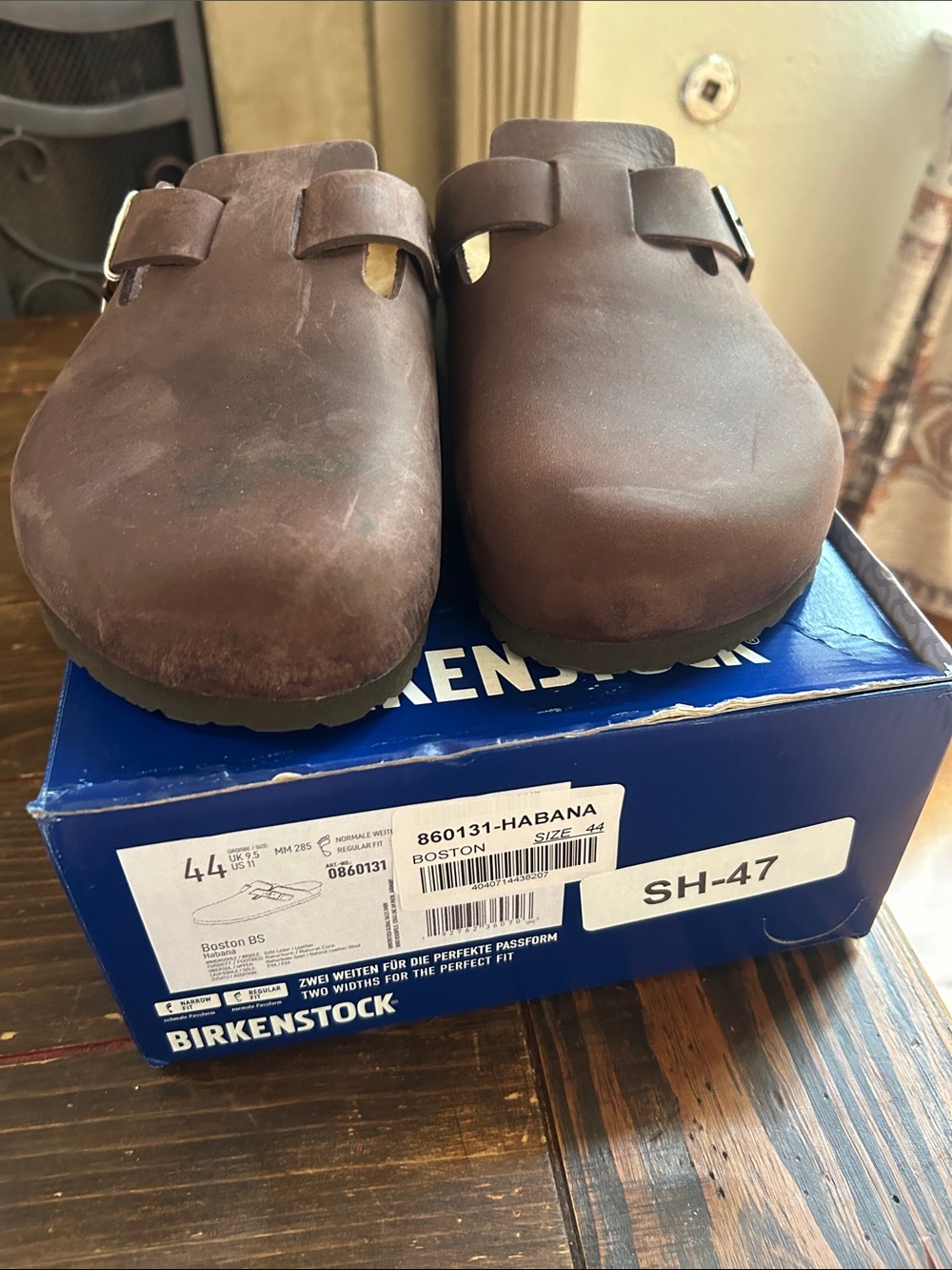 Birkenstock Boston Men's Clog - Habana Brown Leather